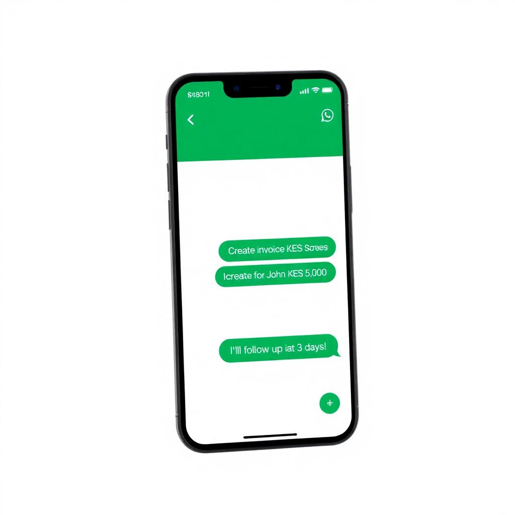 OpsAI Africa WhatsApp assistant creating an invoice